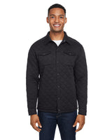 J America JA8889 Adult Quilted Jersey Shirt Jacket