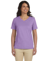 LAT L-3587 Ladies' Premium Jersey V-Neck T-Shirt