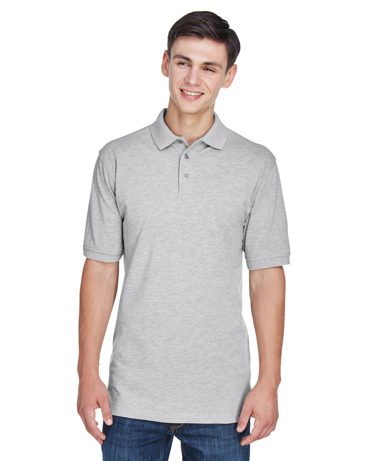Harriton M265T Men's Tall 5.6 oz. Easy Blend Polo