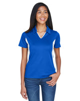 Harriton M355W Ladies' Side Blocked Micro-Piqu Polo