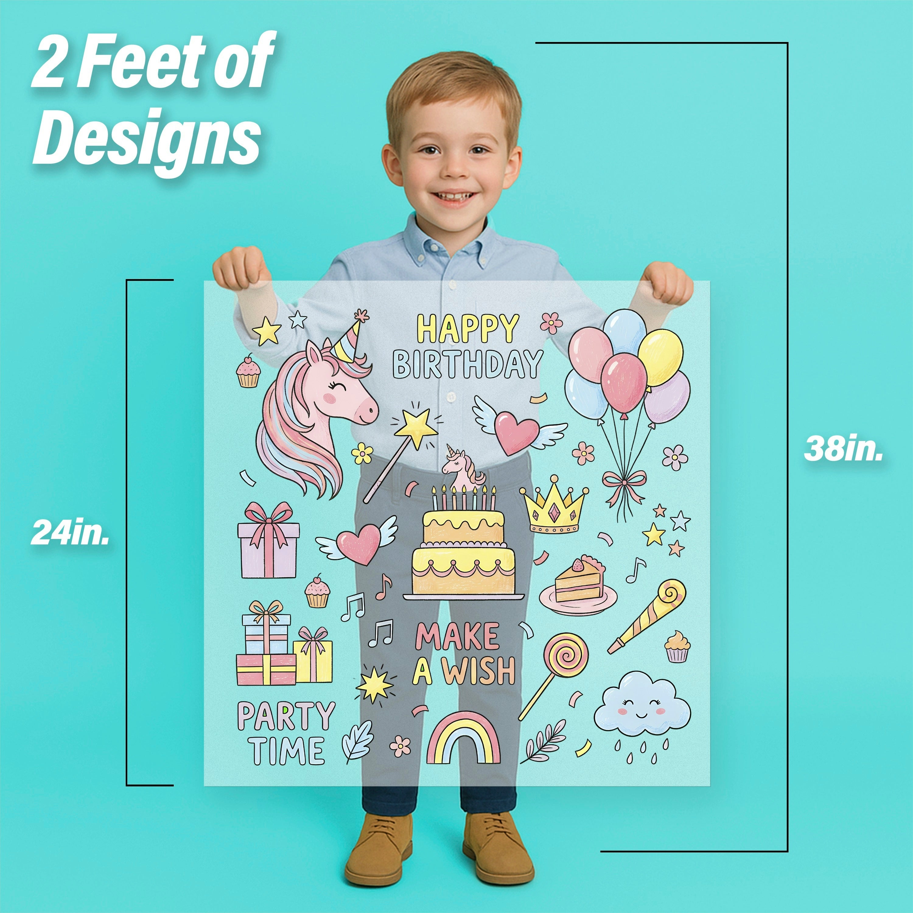 Magical Birthday Unicorn Pressables Pack
