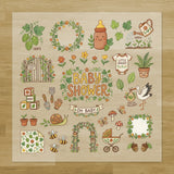 Baby Shower Pressables Pack flat lay