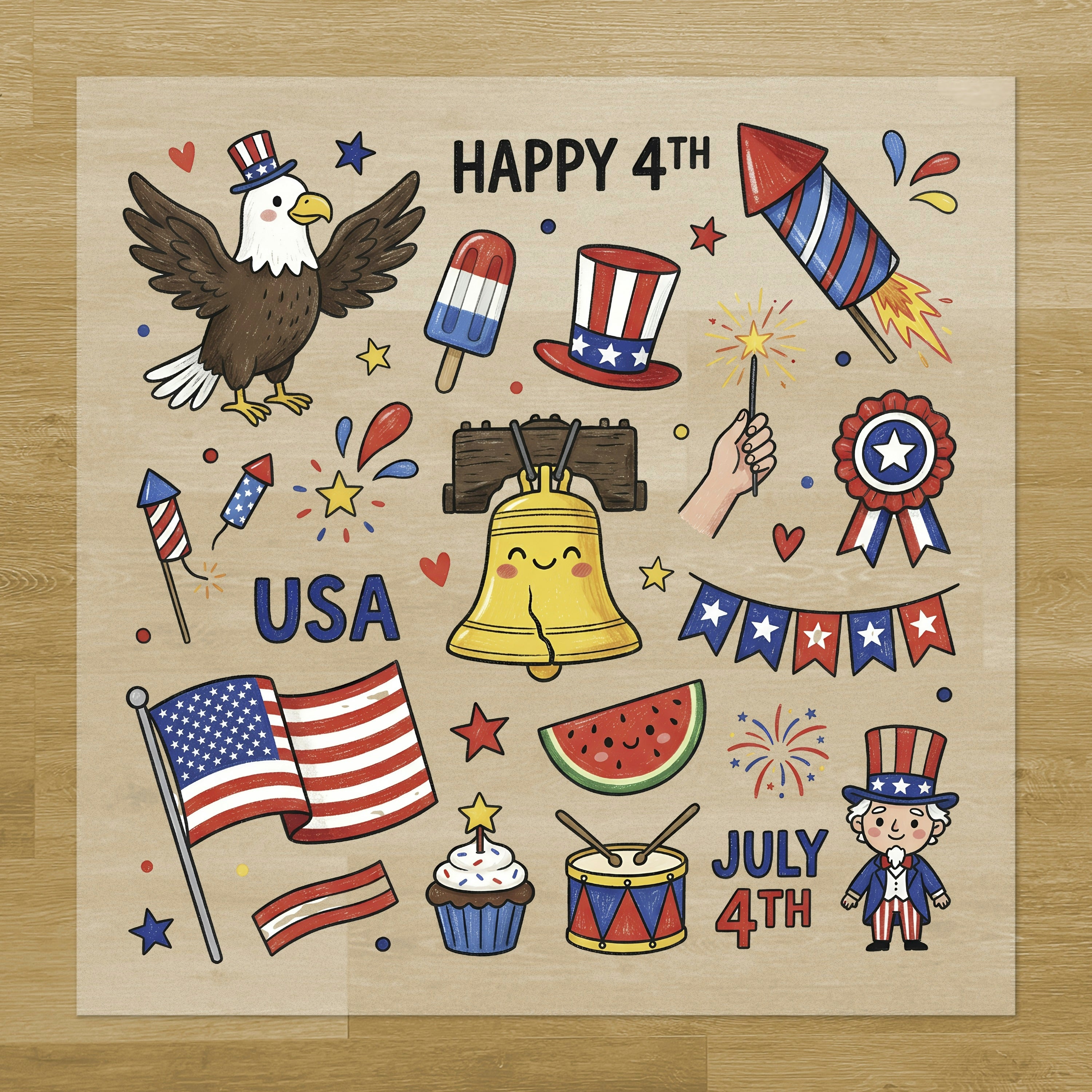 Happy 4th of July Pressables Pack
