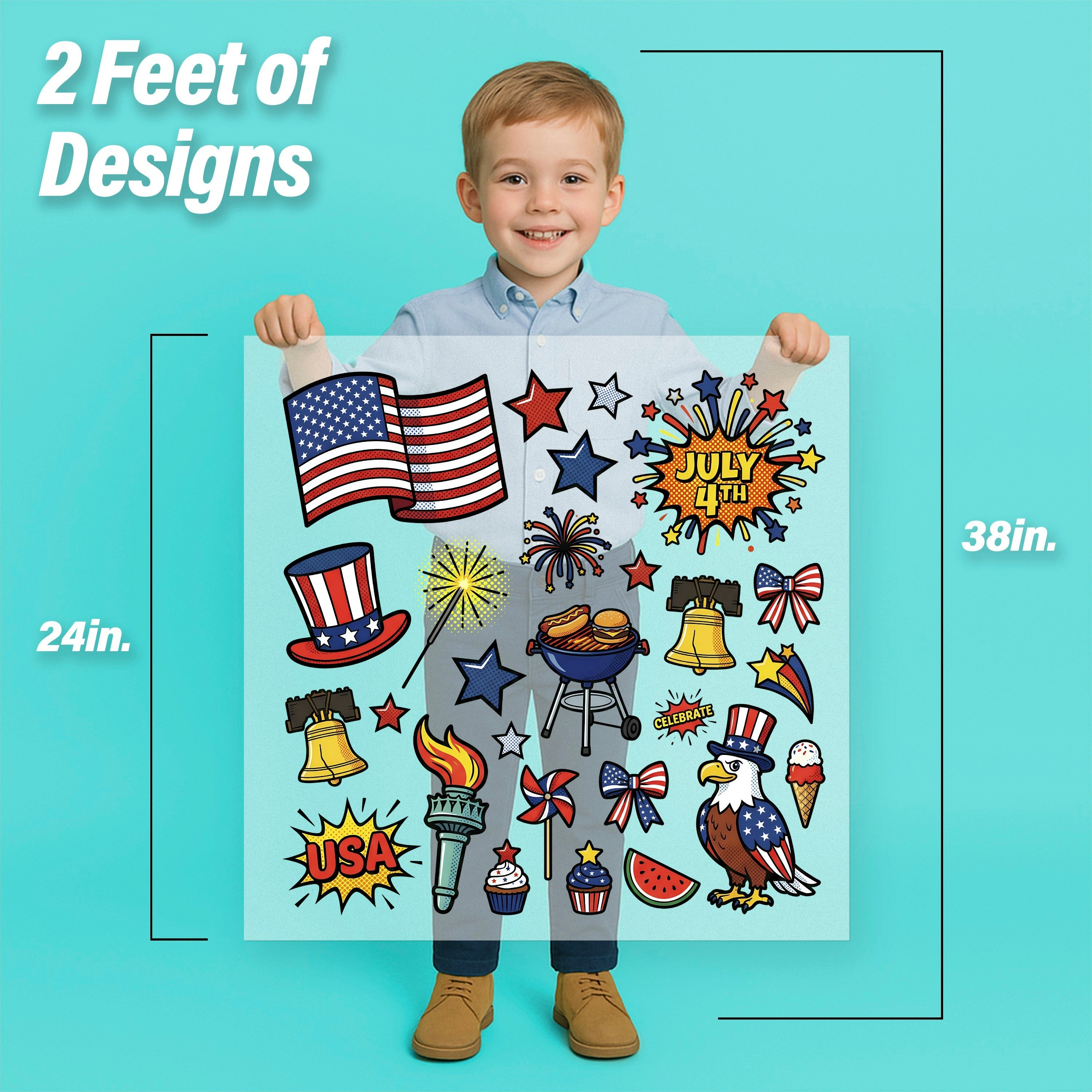 4th of July Pressables Pack size comparison