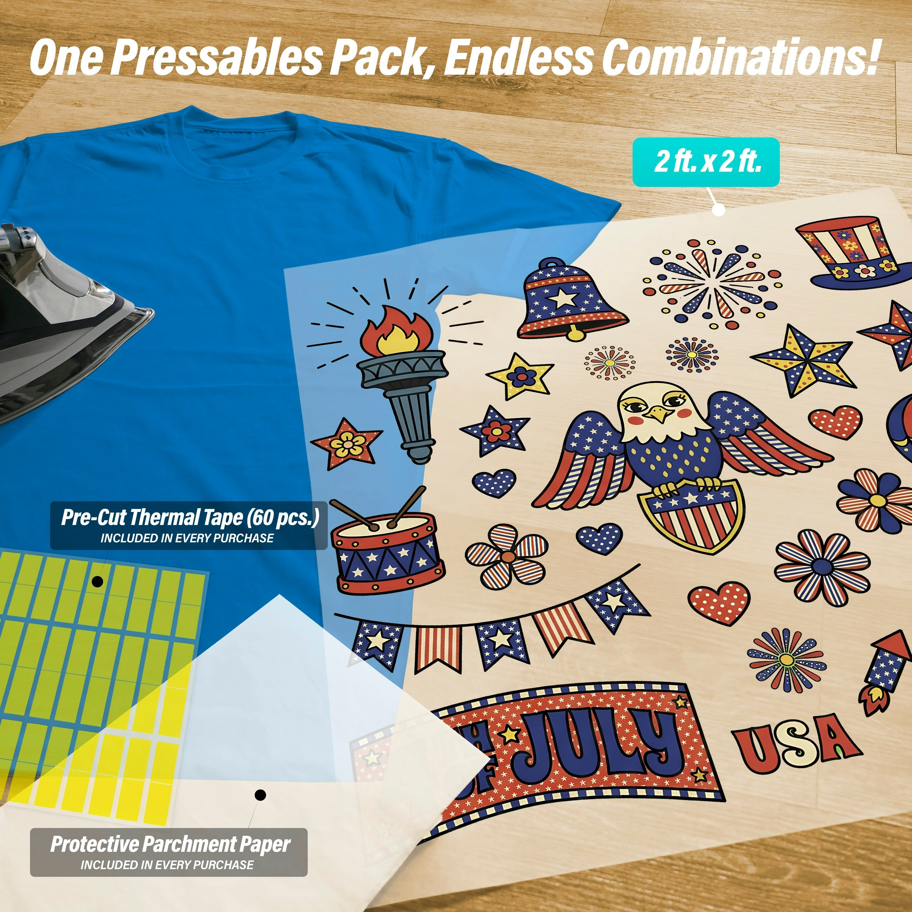 Retro Patriot Pressables Pack