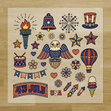 Retro Patriot Pressables Pack