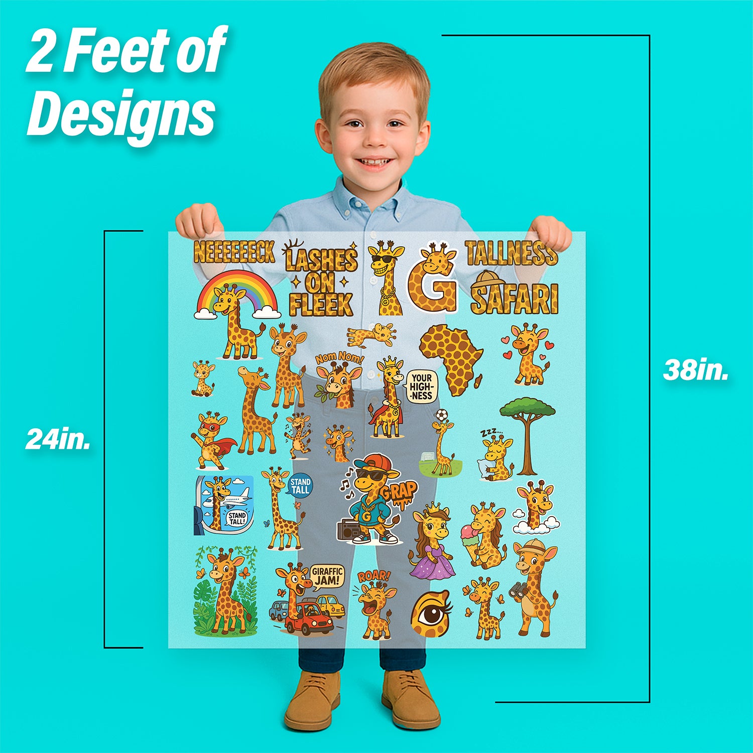 Giraffes Pressables Pack