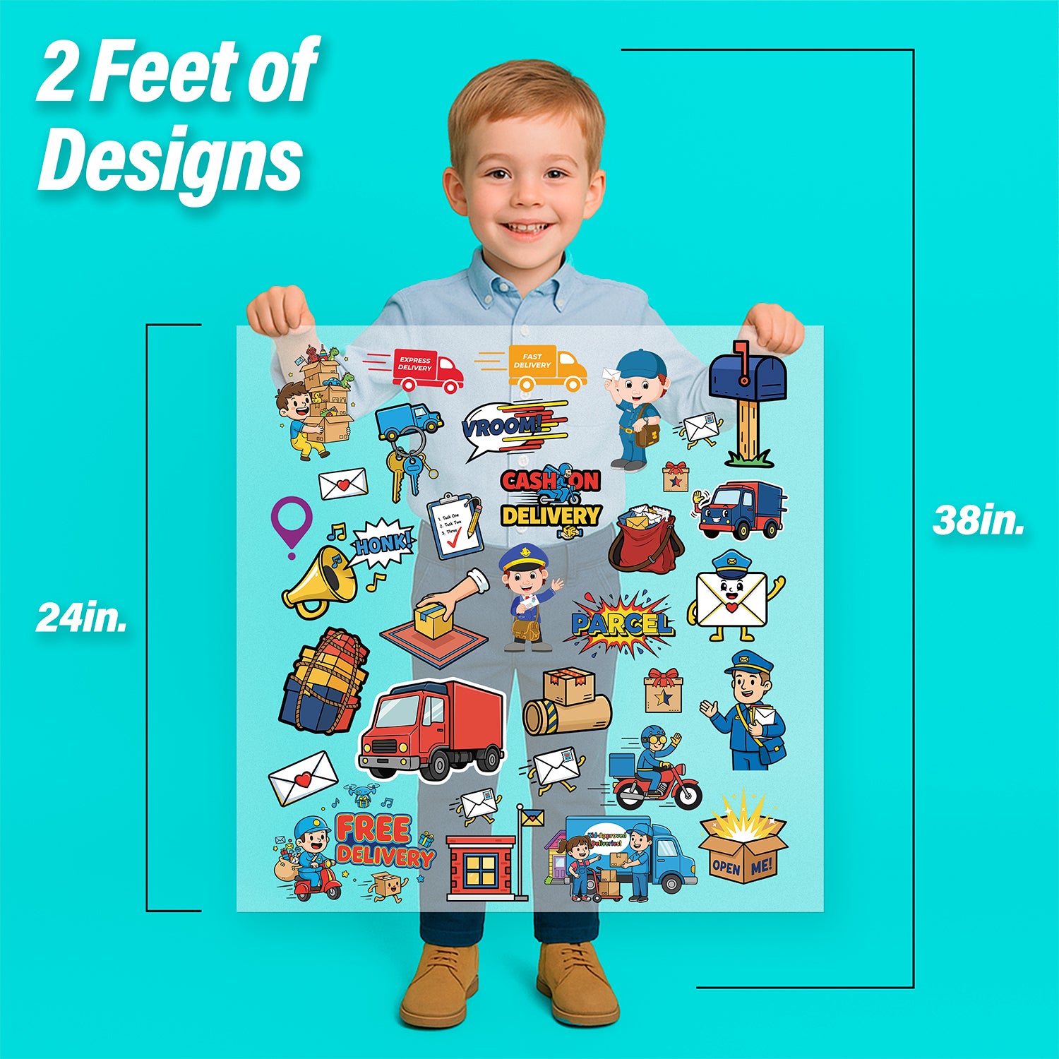 Delivery Trucks & Mail Service Pressables Pack