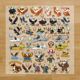 Eagles, Falcons & Hawks Pressables Pack