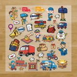 Delivery Trucks & Mail Service Pressables Pack