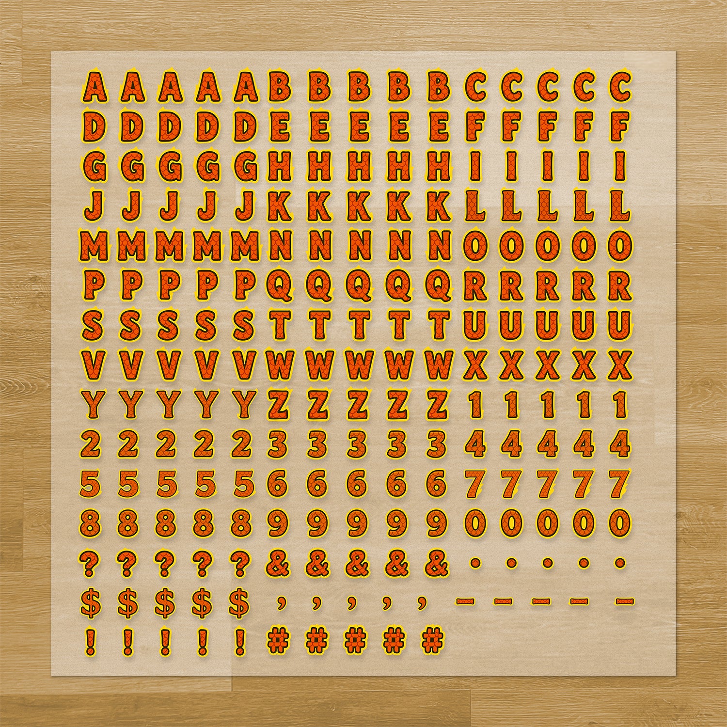 Dragons Lettering Pressables Pack