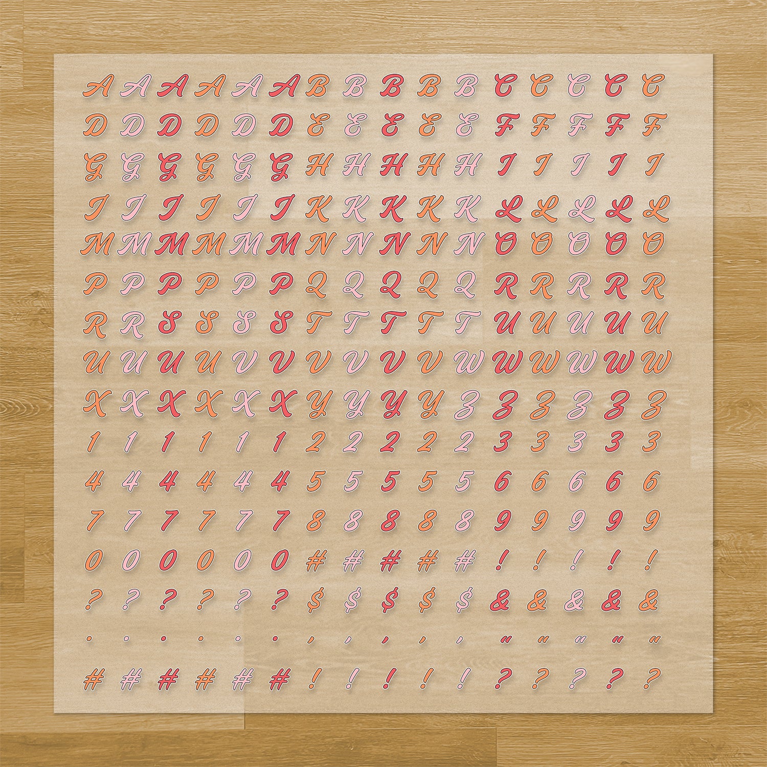 Mother's Day Lettering Pressables Pack