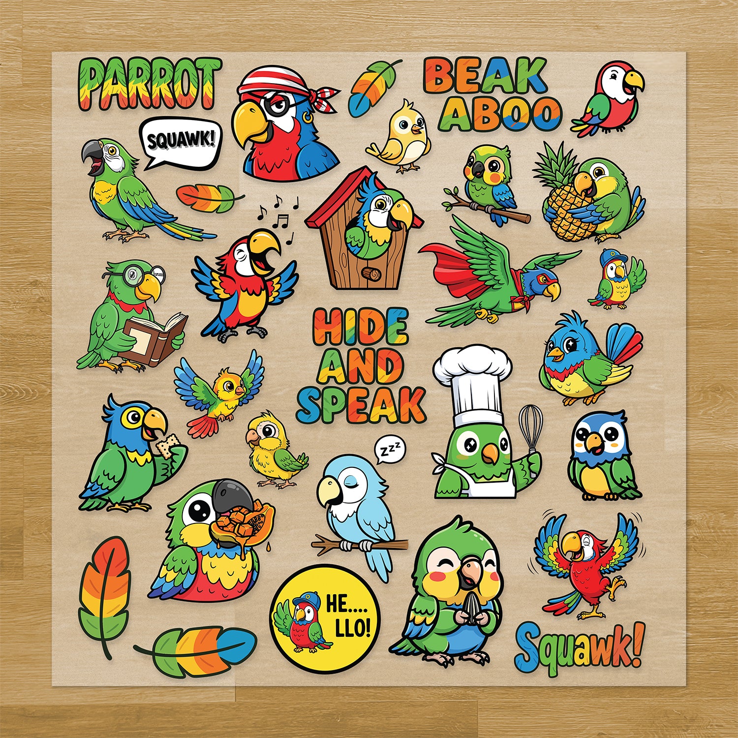 Parrots Pressables Pack
