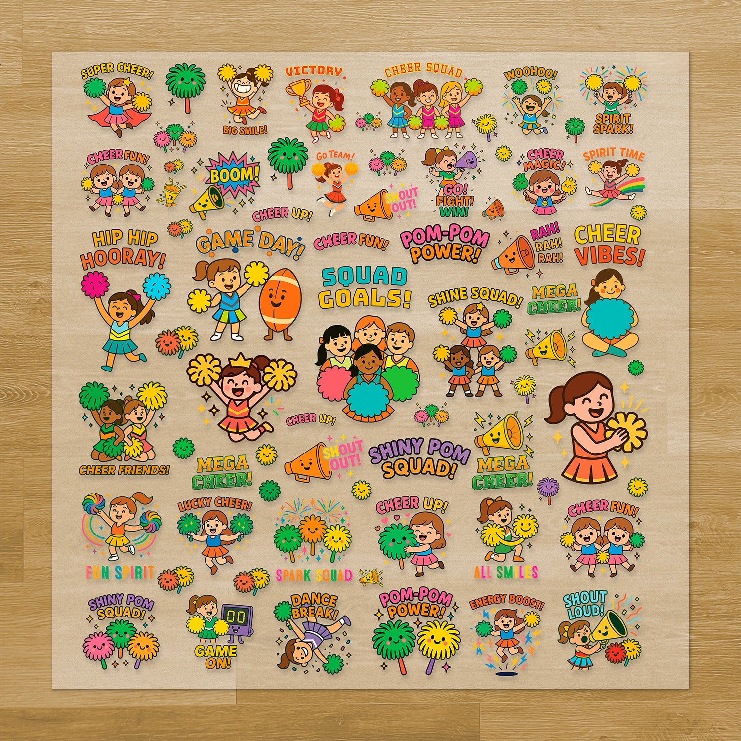 Cheerleading Pressables Pack