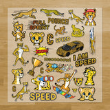 Cheetahs Pressables Pack