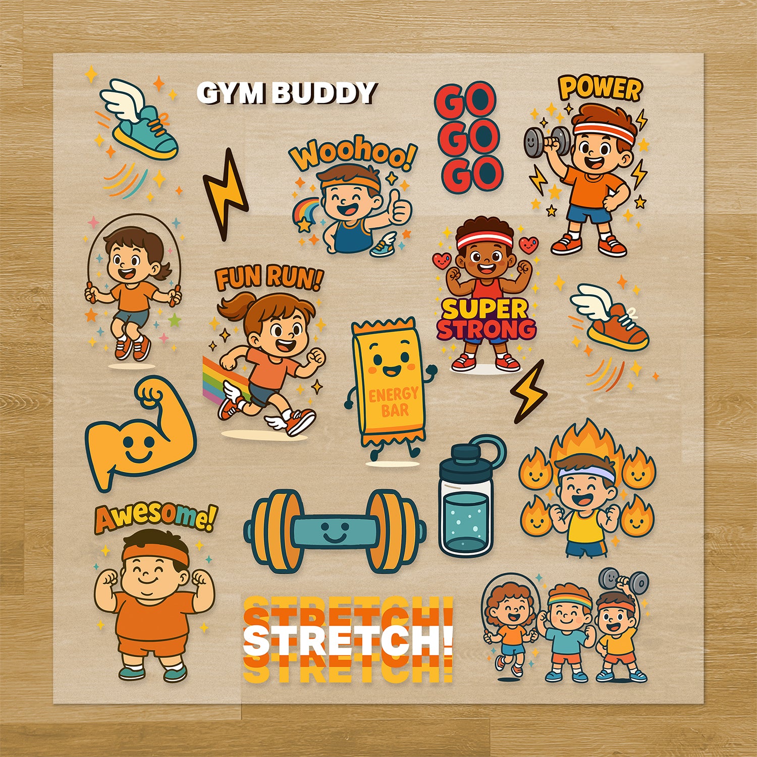 Fitness & Training Pressables Pack