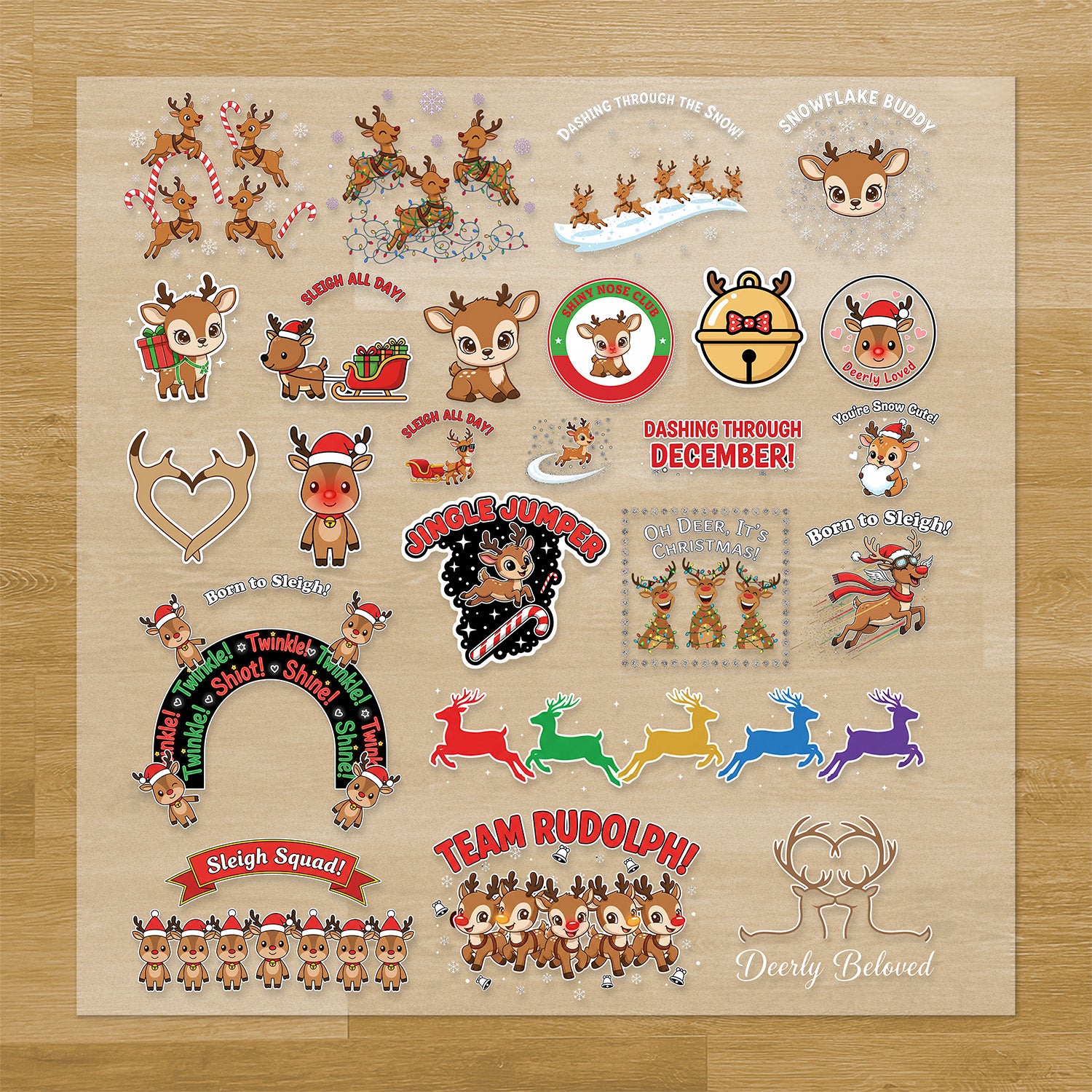 Christmas Reindeer Pressables Pack