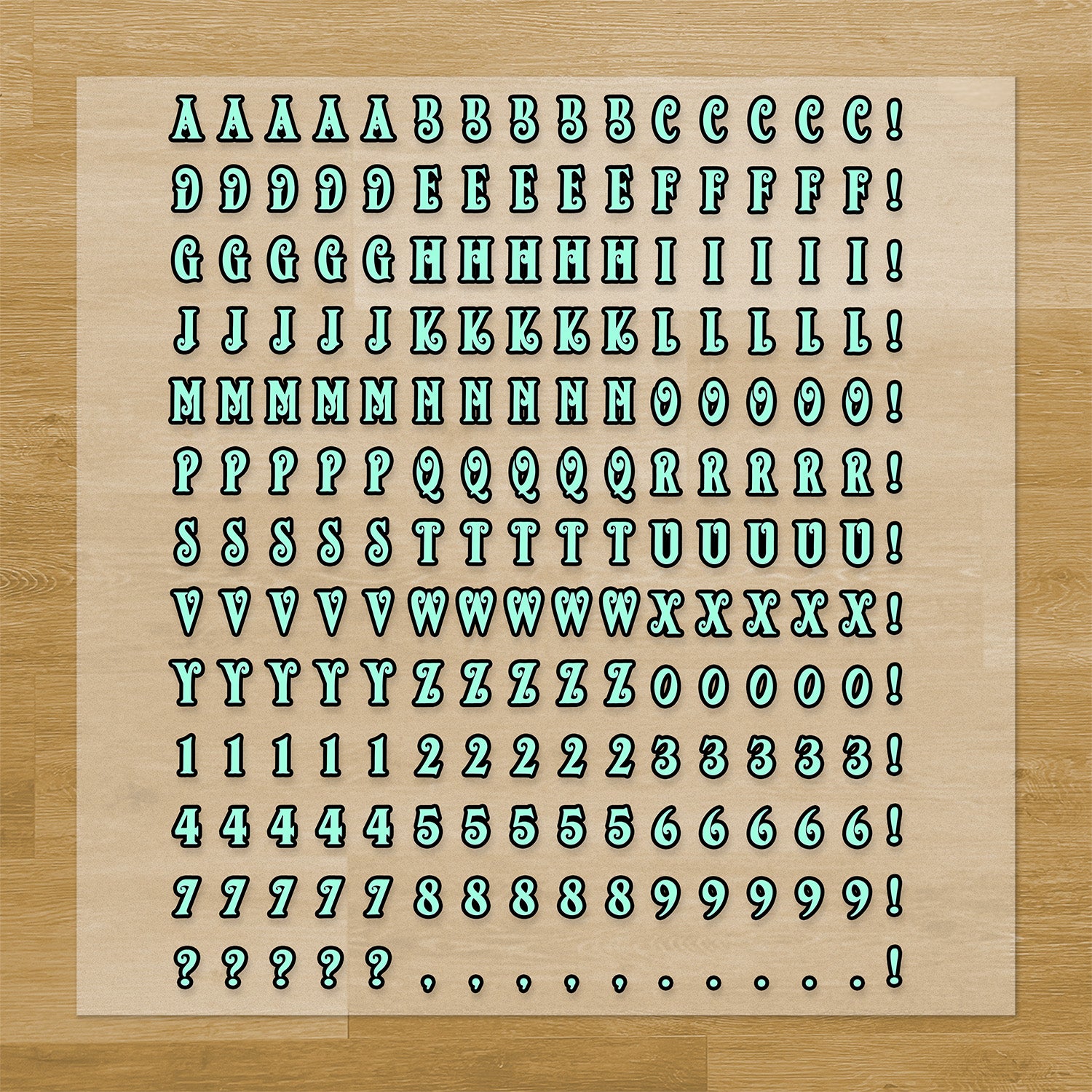 Christmas Vintage Letters & Symbols Pressables Pack