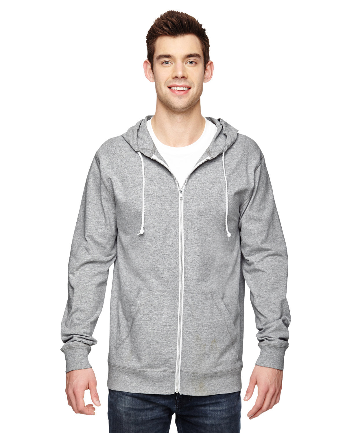 Fruit of the Loom SF60R Adult Sofspun Jersey Full-Zip Hooded Sweatshirt