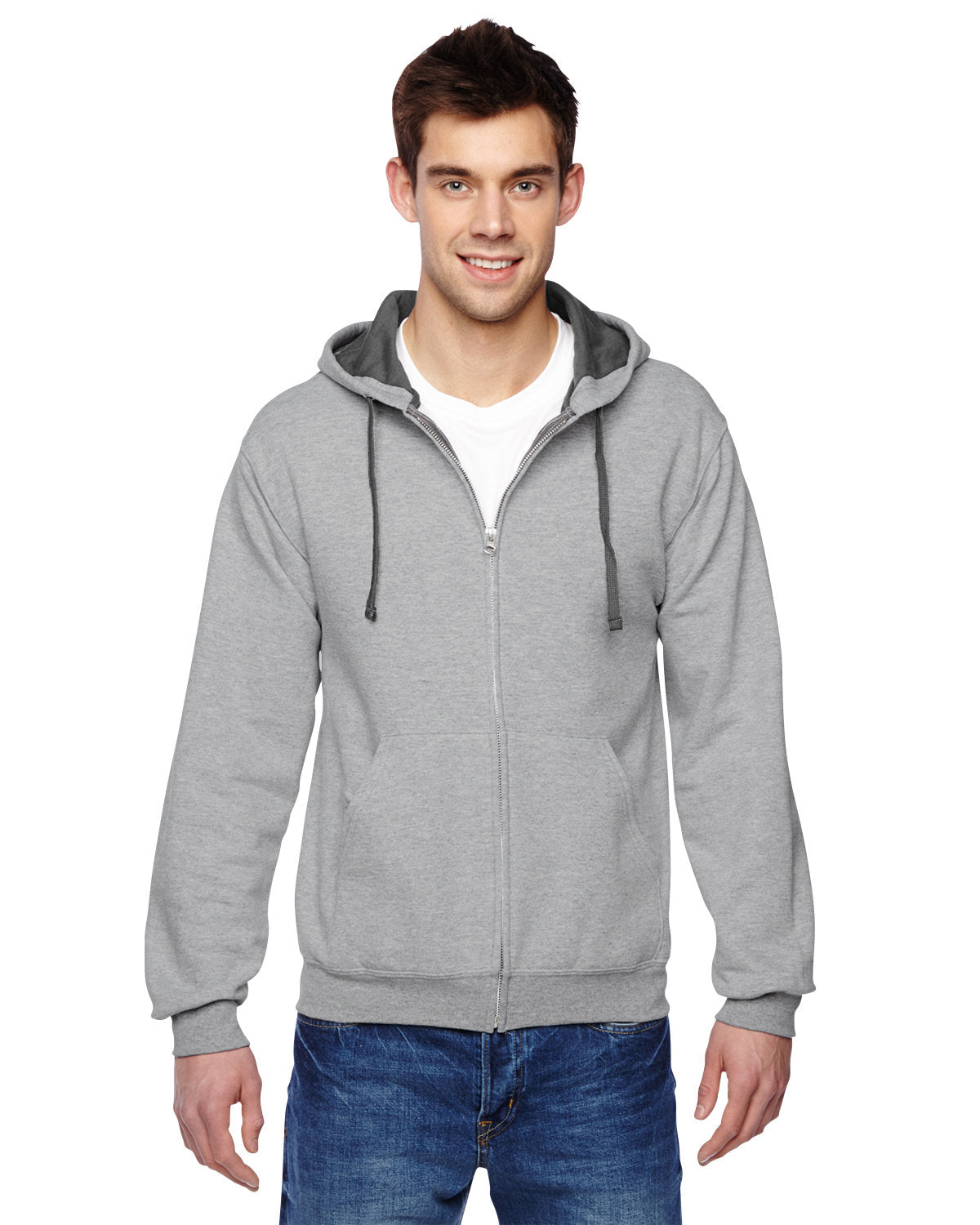 Fruit of the Loom SF73R Adult SofSpun Full-Zip Hooded Sweatshirt