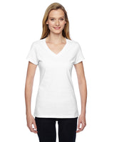 Fruit of the Loom SFJVR Ladies' 4.7 oz. Sofspun Jersey Junior V-Neck T-Shirt