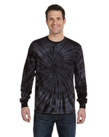 Tie - Dye CD2000 Adult 5.4 oz. 100% Cotton Long - Sleeve T-Shirt - Ninja Transfers
