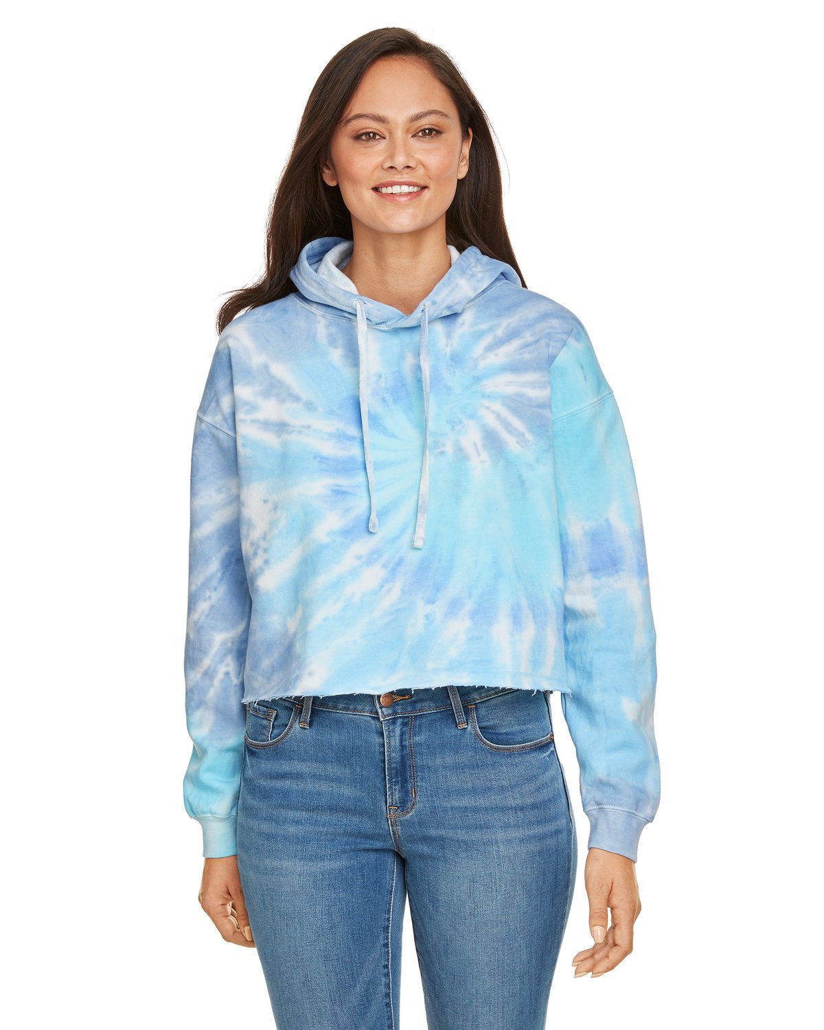 Tie - Dye CD8333 Ladies' Cropped Hooded Sweatshirt - Ninja Transfers
