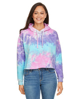 Tie - Dye CD8333 Ladies' Cropped Hooded Sweatshirt - Ninja Transfers