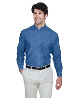 UltraClub 8960 Men's Cypress Denim withPocket - Ninja Transfers