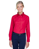 UltraClub 8976 Ladies' Whisper Twill - Ninja Transfers