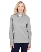 UltraClub UC792W Ladies' Coastal Pique Fleece Quarter - Zip - Ninja Transfers