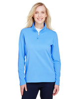 UltraClub UC792W Ladies' Coastal Pique Fleece Quarter - Zip - Ninja Transfers