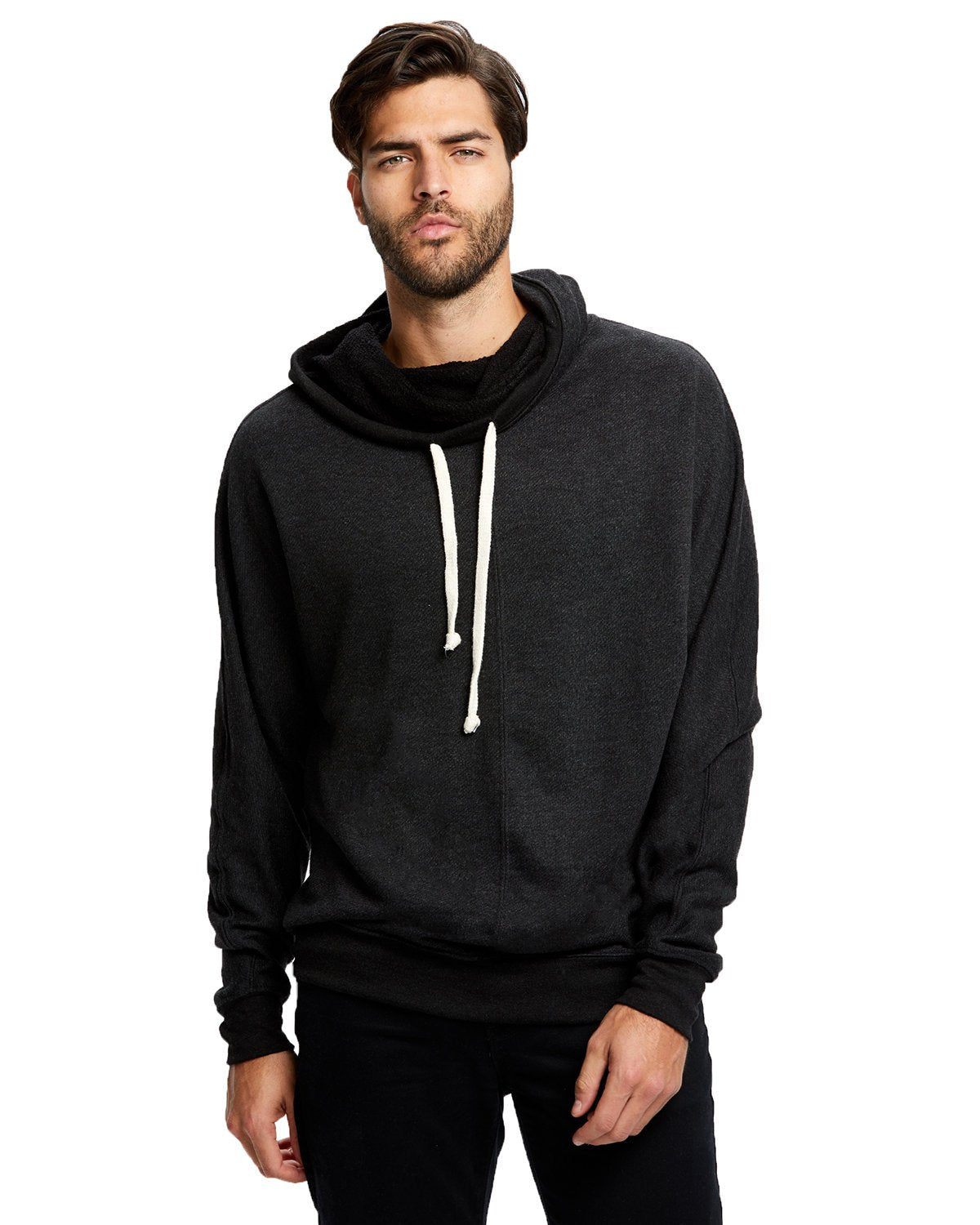 US Blanks US897 Unisex French Terry Snorkel Pullover Sweatshirt - Ninja Transfers